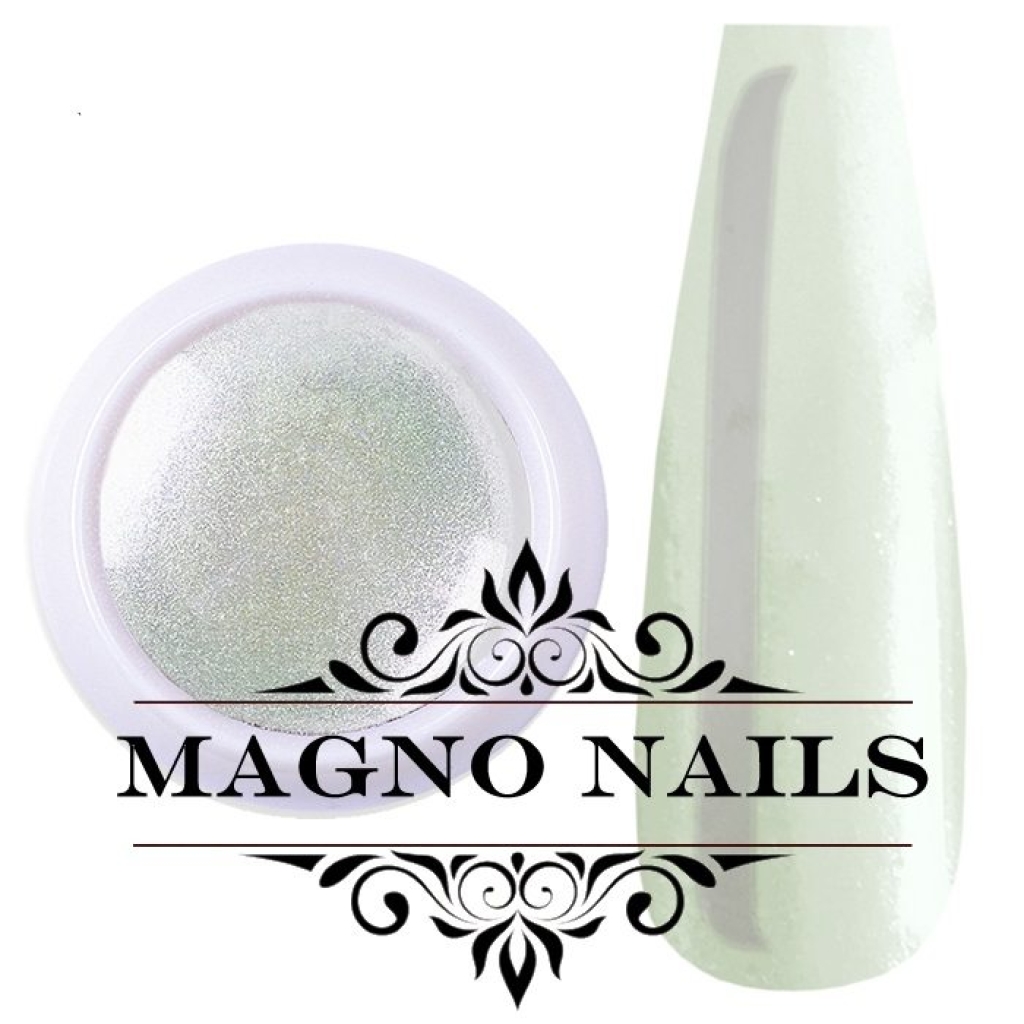 Chrome Pigment - Chrom Powder - White-Green  Nail Art Nailart Puder